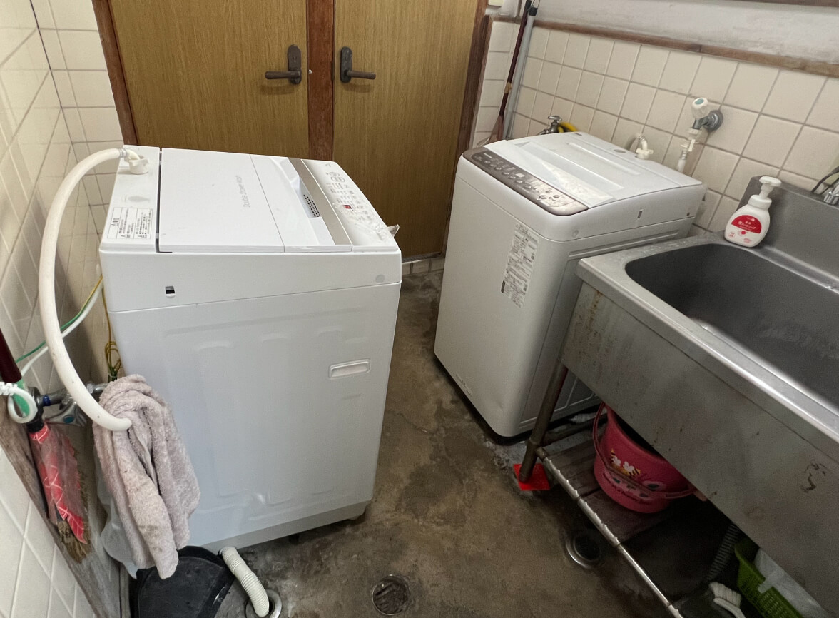 洗面台・洗濯機の設備2